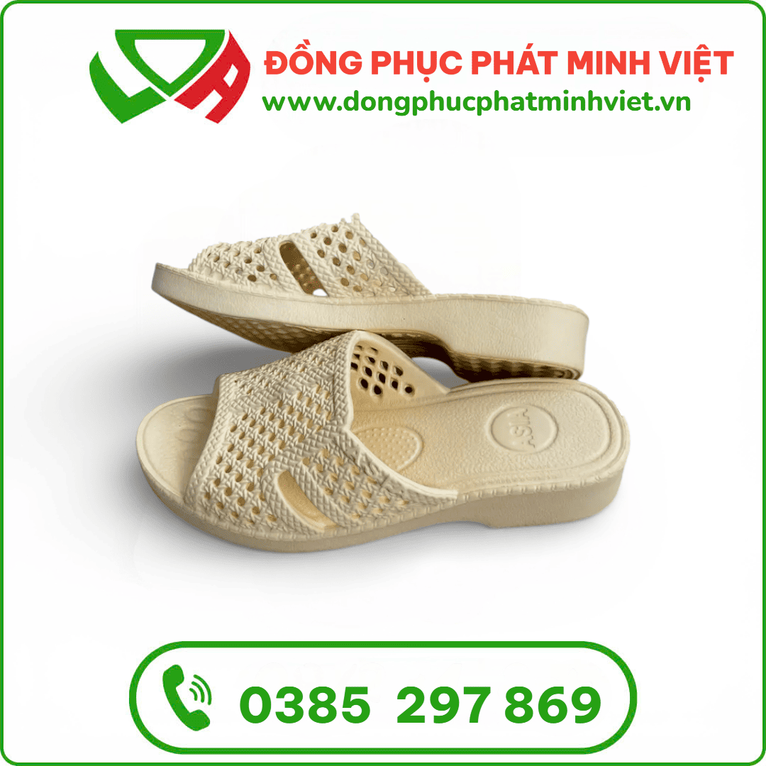Dép Tổ Ong Trắng