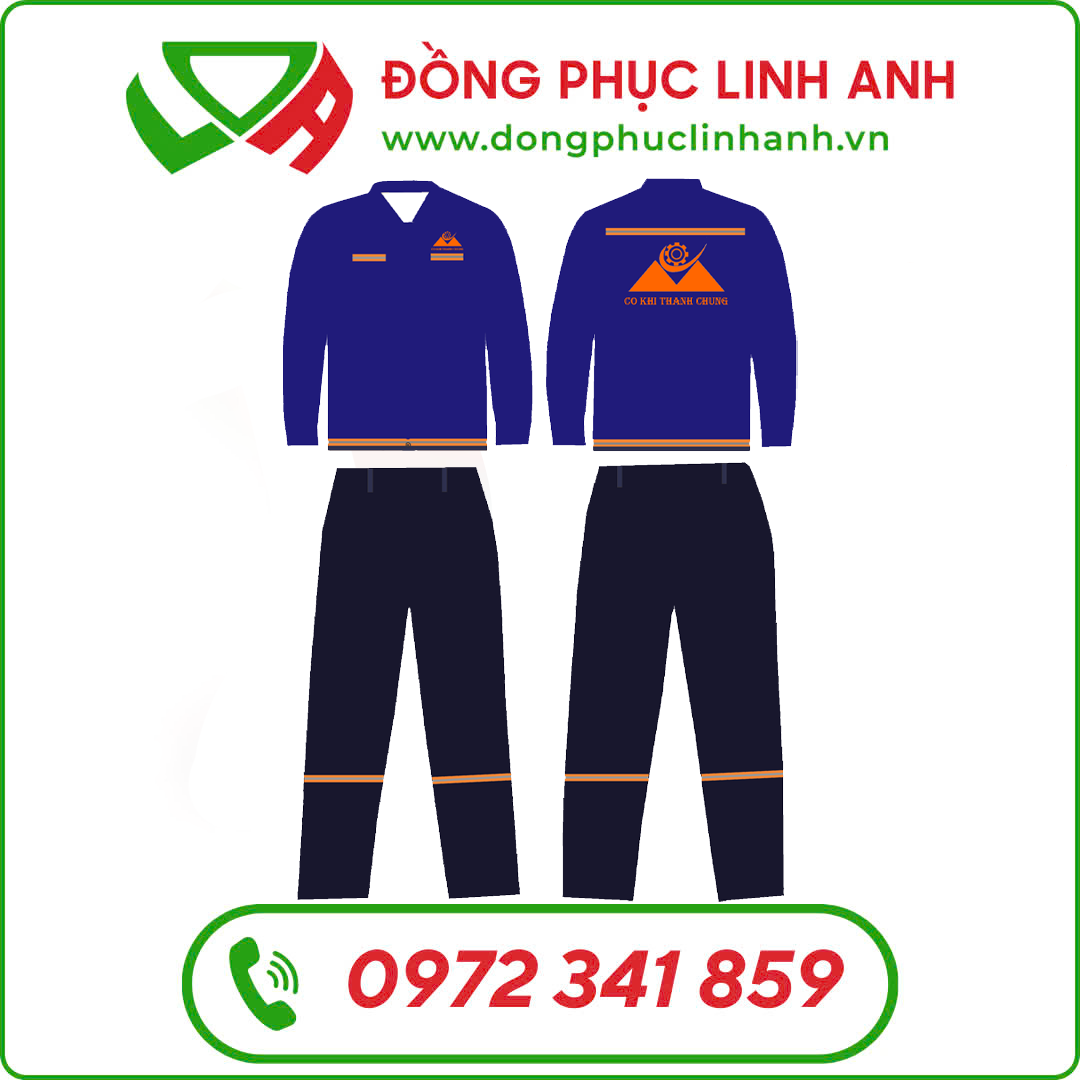 Bộ Quần Áo Bảo Hộ Công Ty Cơ Khí Thành Chung