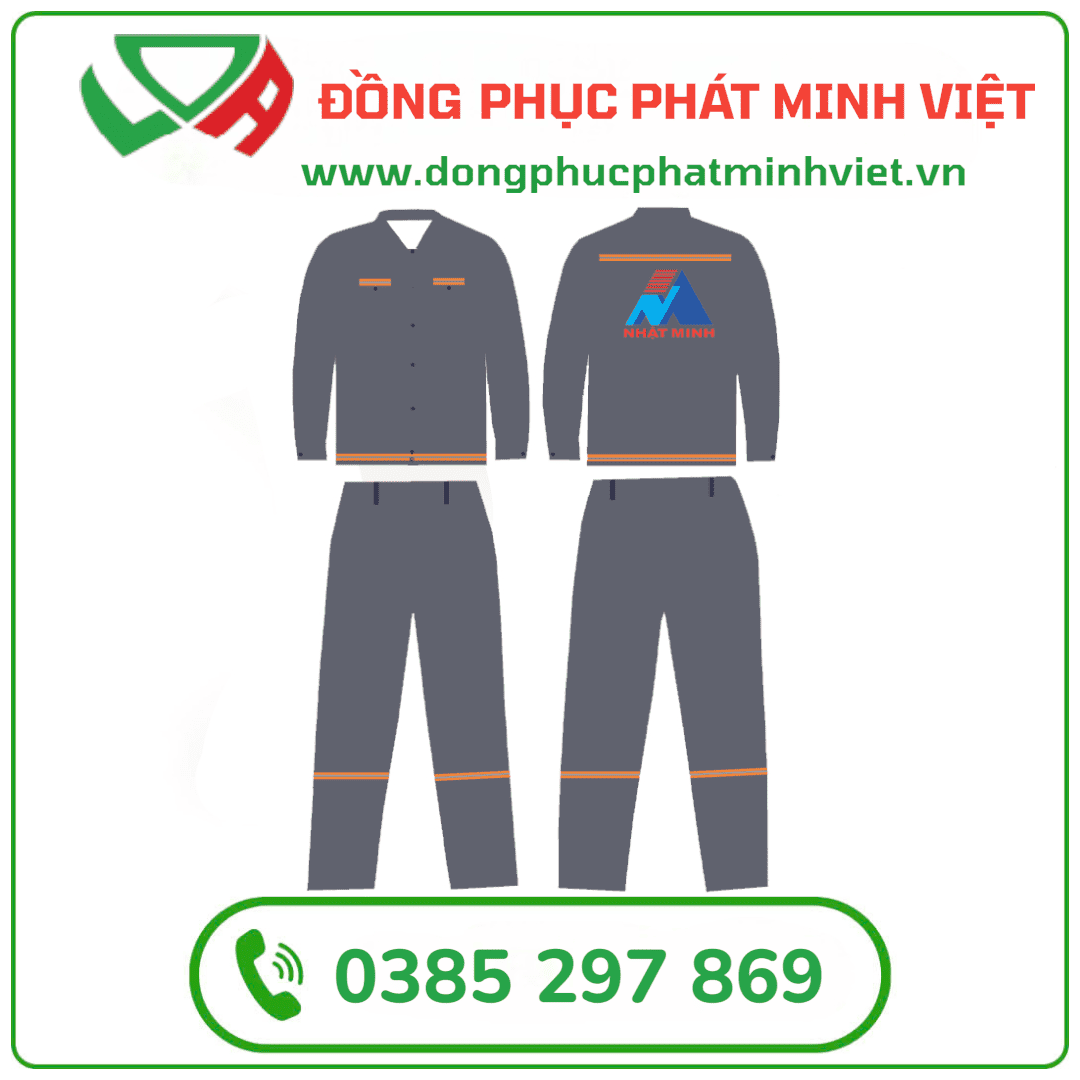 Bộ Quần Áo Bảo Hộ Công Ty Xây Dựng Nhật Minh