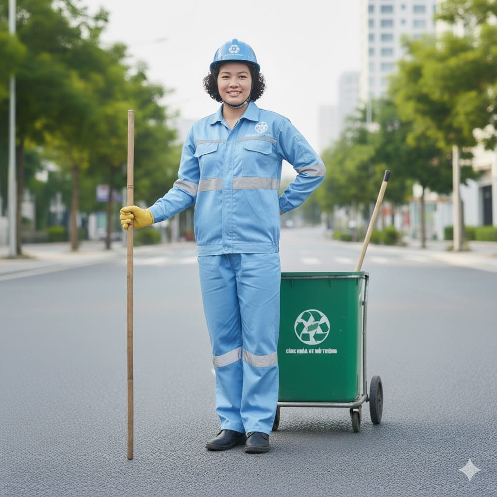 Bộ Quần Áo Công Nhân Môi Trường 6