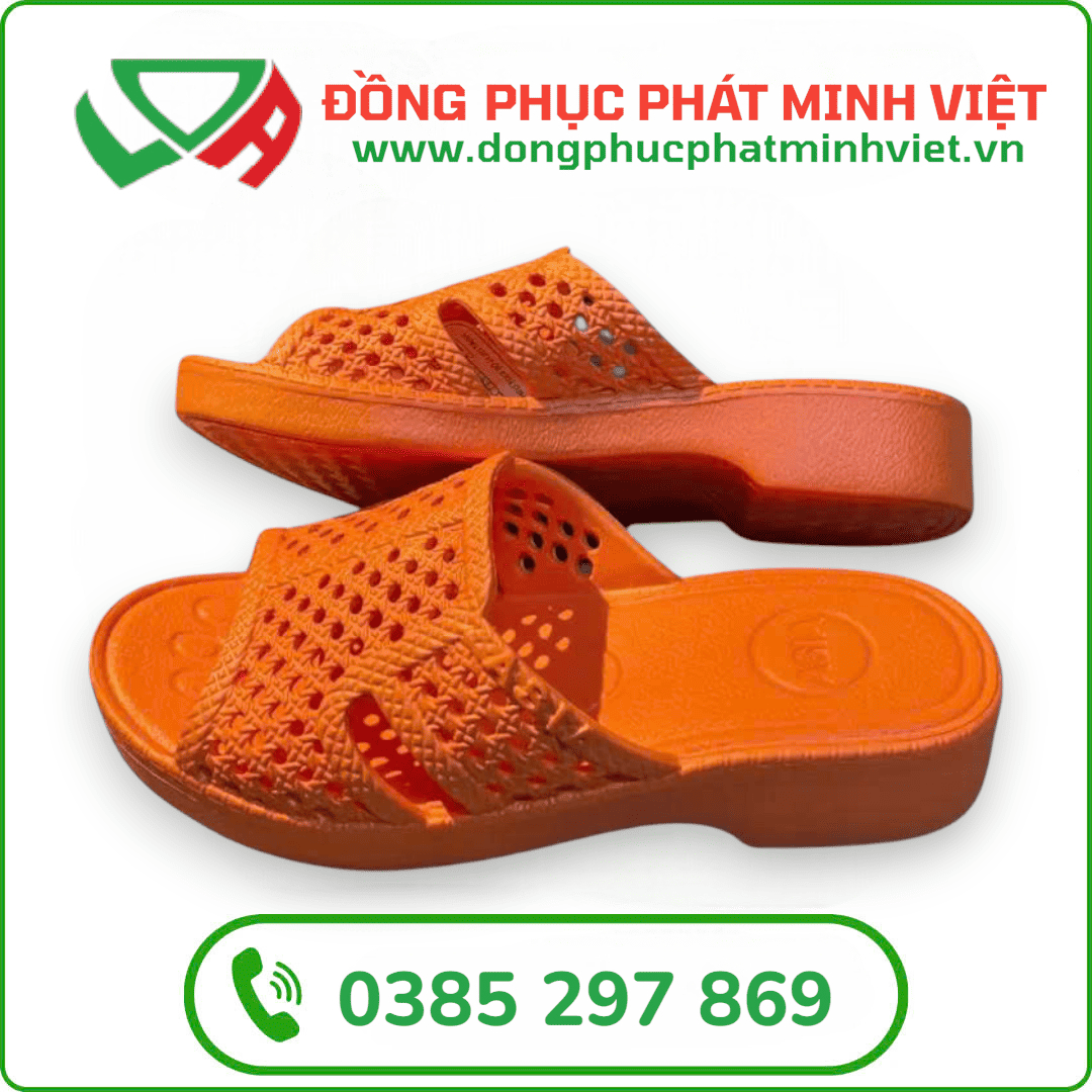 Dép tổ ong màu cam