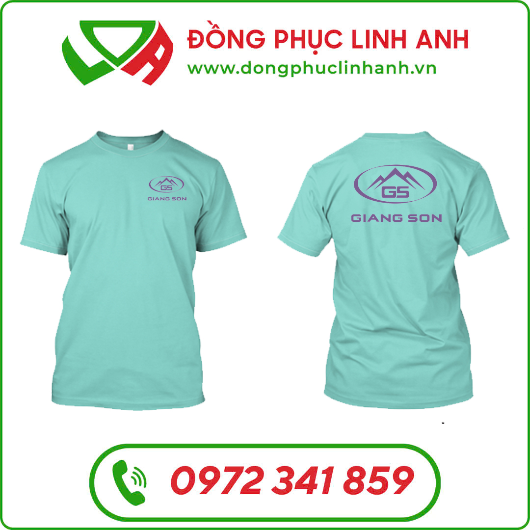 Áo Thun Đồng Phục Cổ Tròn Công Ty Giang Sơn