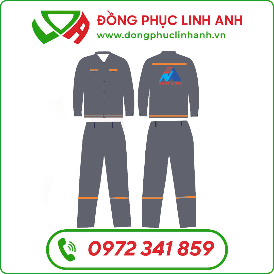 Bộ Quần Áo Bảo Hộ Công Ty Xây Dựng Nhật Minh
