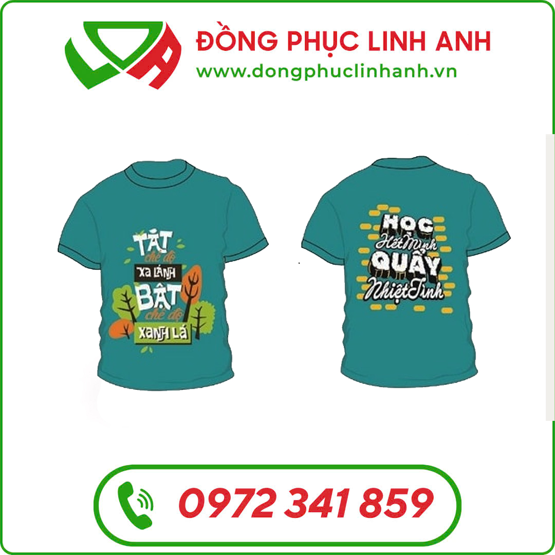 Áo Lớp Màu Xanh Pastel