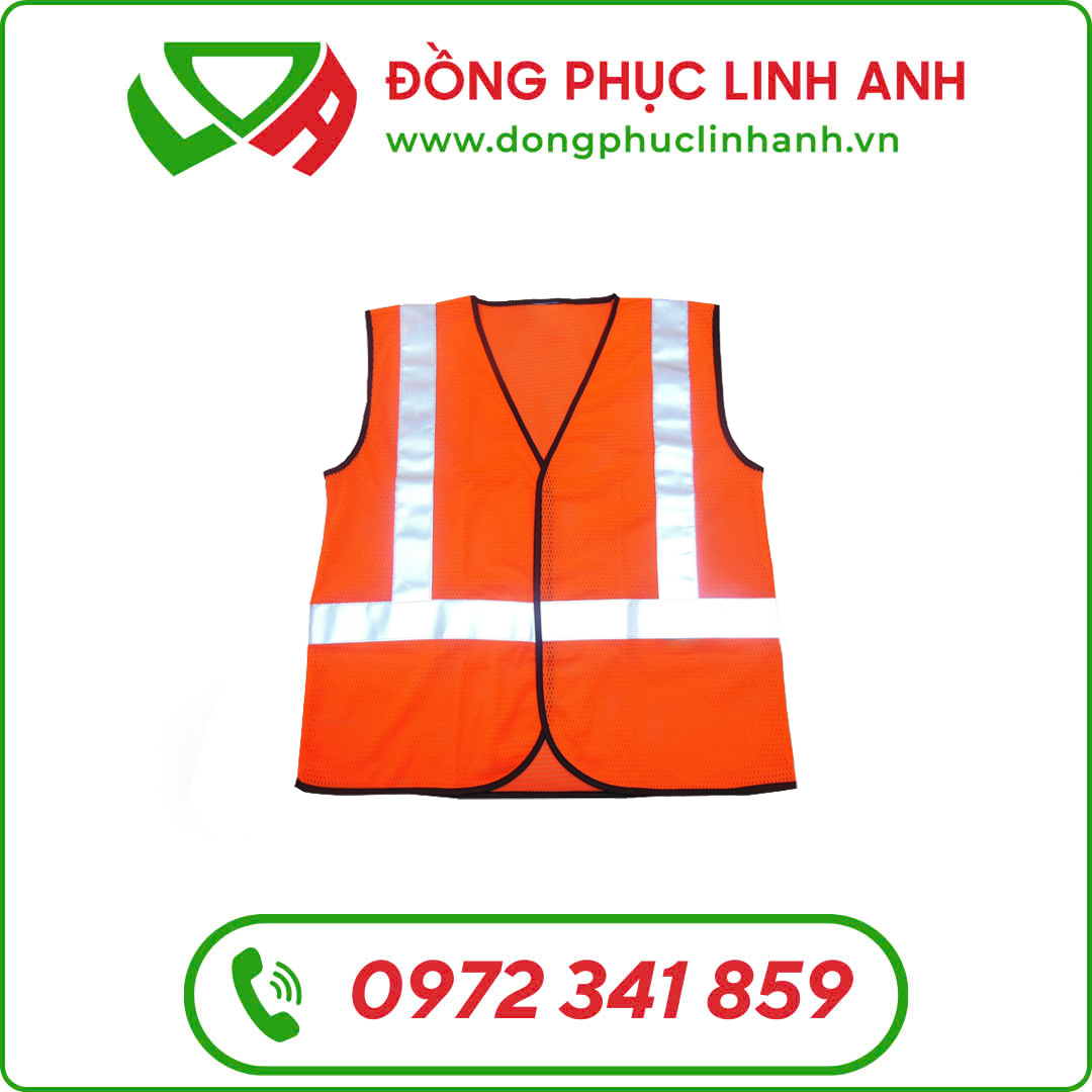 Áo Phản Quang Màu Cam