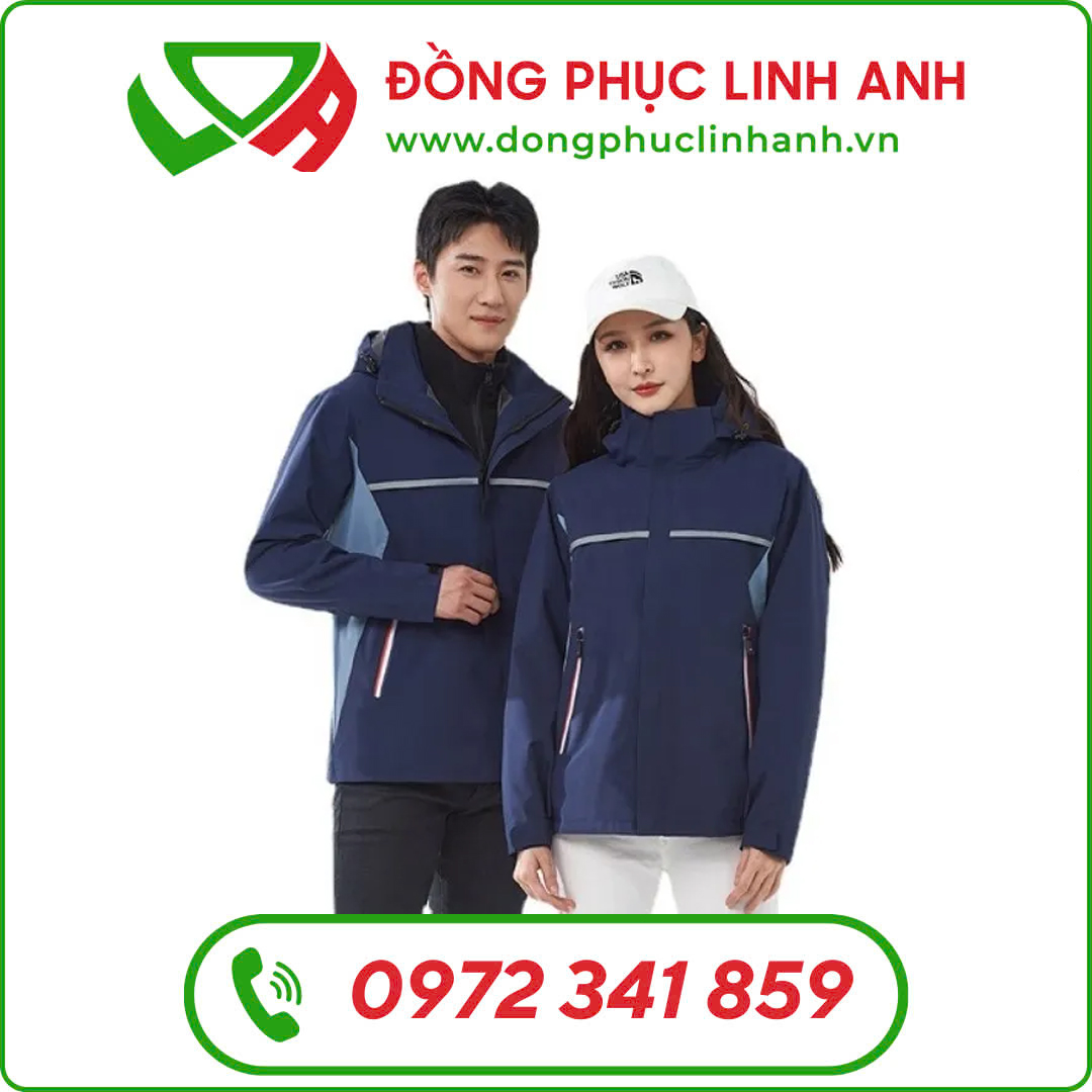 Áo Khoác Đồng Phục Xanh Đậm Thuận An